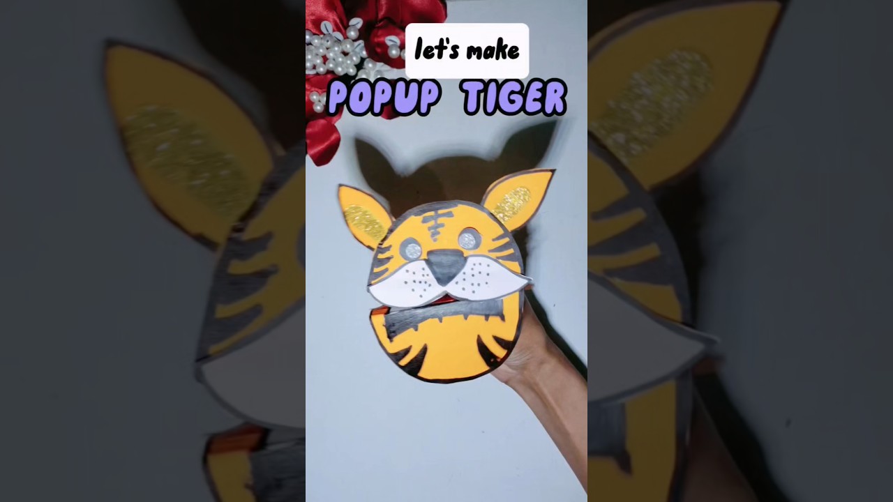 How to make popup tiger 