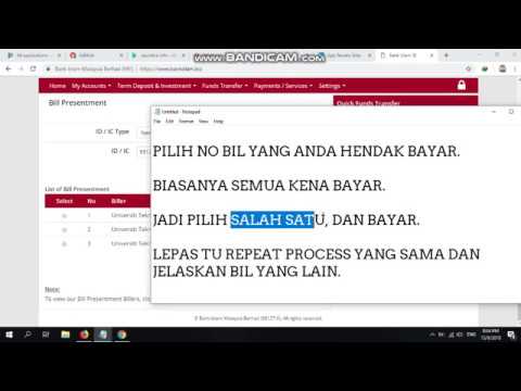 Cara Bayar Yuran Konvo UiTM guna Bank Islam Online 2018