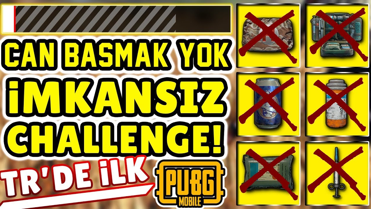 DÜNYANIN EN ZOR CHALLENGE'I! CAN BASMADAN OYUN KAZANMAK! | PUBG Mobile