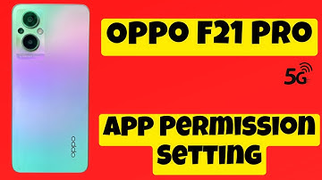 Oppo F21 Pro App Permission Setting || Allow App permission