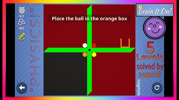 Brain It On! Community 5 Levels "PHYSICS!" solved by nagmok