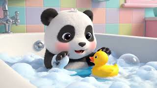 Bath Time Bubble Song 🛁 | Pobo Panda Songs & Nursery Rhymes screenshot 2