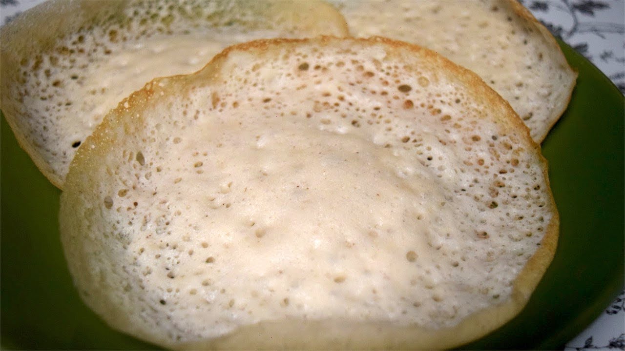 Brown Rice Appam/Kerala Style