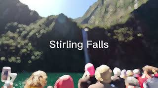 น้ำตกสเตอร์ลิง (Stirling Falls) อยู่ทางตะวันตกเฉียงใต้ของเกาะทางใต้ของประเทศนิวซีแลนด์