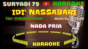 karaoke "IDI NASSABARI" karaoke bugis nada pria ciptaan  H. MUSTAFA BANDE