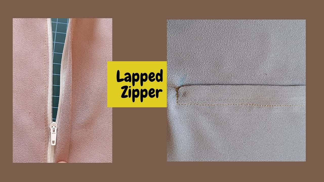 How to Insert a lapped zipper Beginnerfriendly tutorial on how to fix a zip YouTube