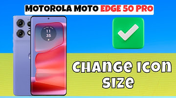 MOTOROLA MOTO EDGE 50 PRO Customize icon Style || Change icon size || How to use custom icon size