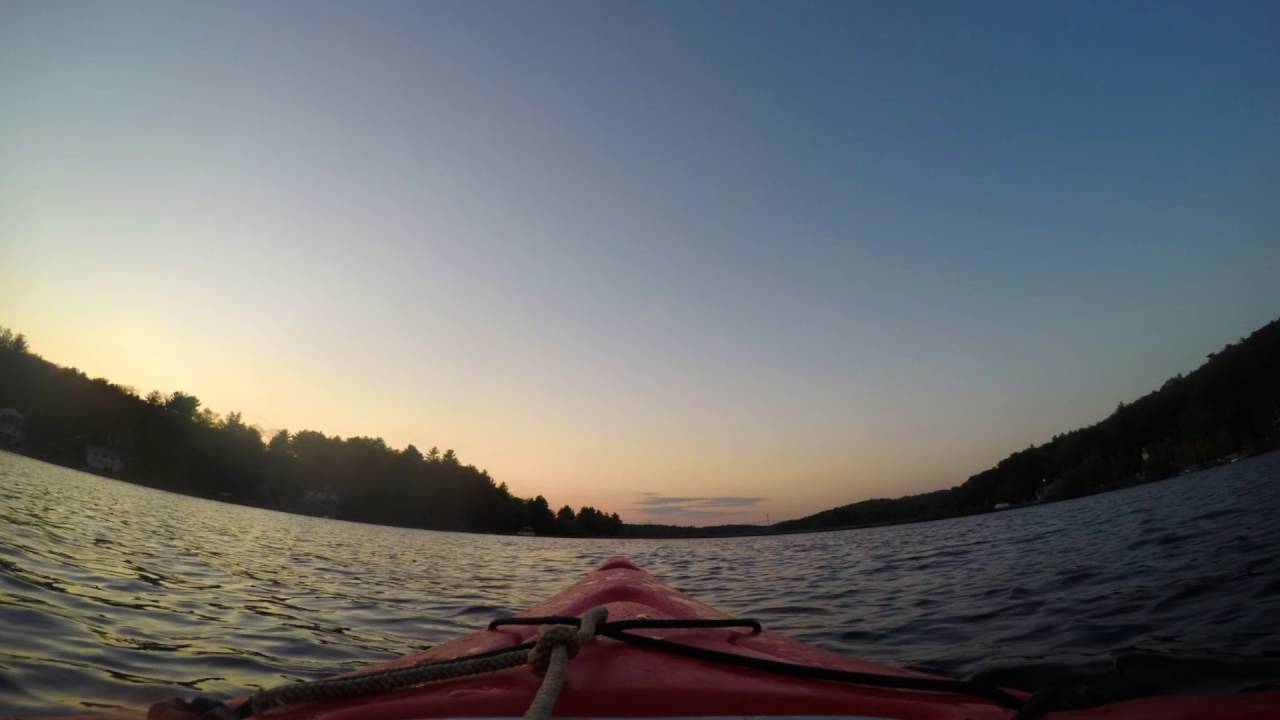 Timelapse Dusk Paddle around Hamilton Reservoir, Holland