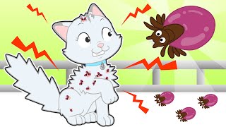 BABY PETS 🪳😱 How to Cure a cat with TICKS! by ToonToon Games 1,064,750 views 4 months ago 12 minutes, 53 seconds