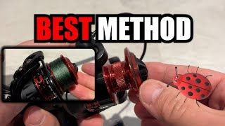 Best way to put braid/mono/fluoro line on your spinning reel by Ladybug Adventures 1,525 views 4 months ago 1 minute, 55 seconds