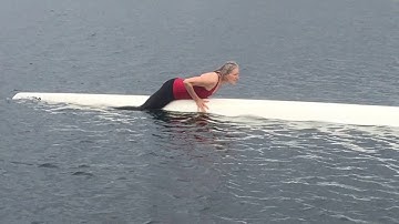 SELF RESCUE #2 after flipping a single rowing shell