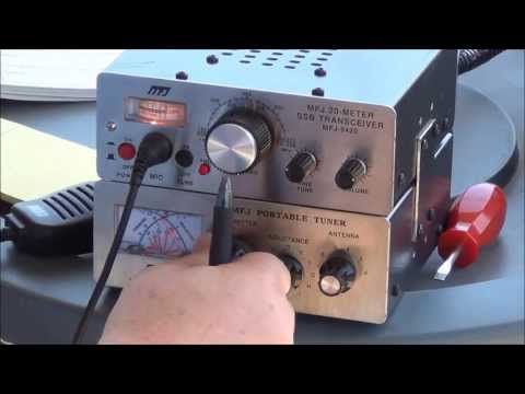 Contact!  Buddiepole Inverted V using a MFJ-9420 QRP SSB and MFJ-971 Tuner - AF5DN