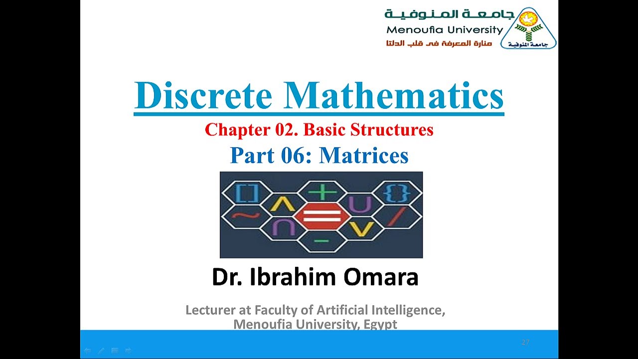 Ch 02. Part 07. Basics Structure. Matrices   شرح المصفوفات بالعربي