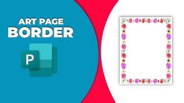 How to create an art page border in publisher