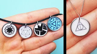 DIY Wire and Tape Pendants