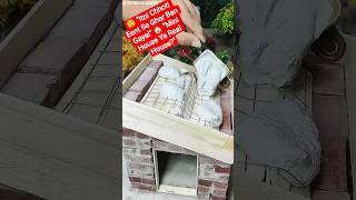 😱Mini Brick House Construction 🏠 | Amazing Tiny House Build From Scratch #shorts#viral