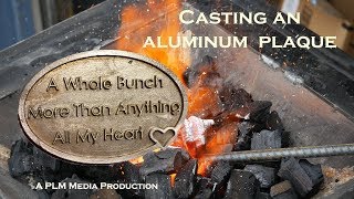 Casting an aluminum plaque