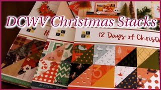 LETS TAKE A LOOK AT SOME DCWV CHRISTMAS STACKS