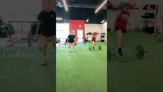 Trap Bar Deadlift -  trap bar snap downs, depth drop to broad jump