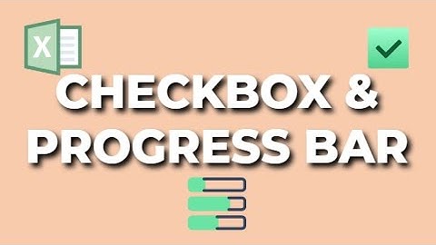 How to use Checkboxes & Progress Bars in Microsoft Excel | The Excel Lab