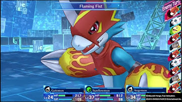 DIGIMON STORY CYBER Gameplay Highlights : Optional Boss - Flamedramon