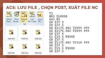 AC5 LƯU FILE , CHỌN POST, XUẤT FILE NC - ALPHACAM 2023