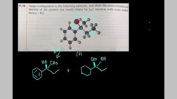 Problem 11 10 McMurray stereochemistry of SN1 reaction