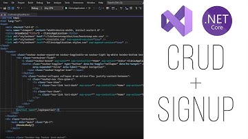 Visual Studio | CRUD and Signup ASP .NET Core in 6 minutes