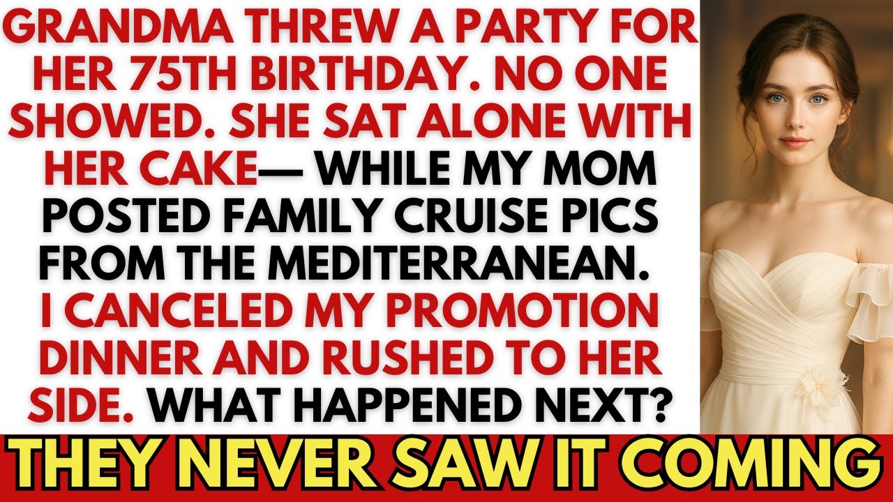 Она сидела одна в свой 75-й день рождения, пока моя семья выкладывала фотографии с круиза. Я помч...