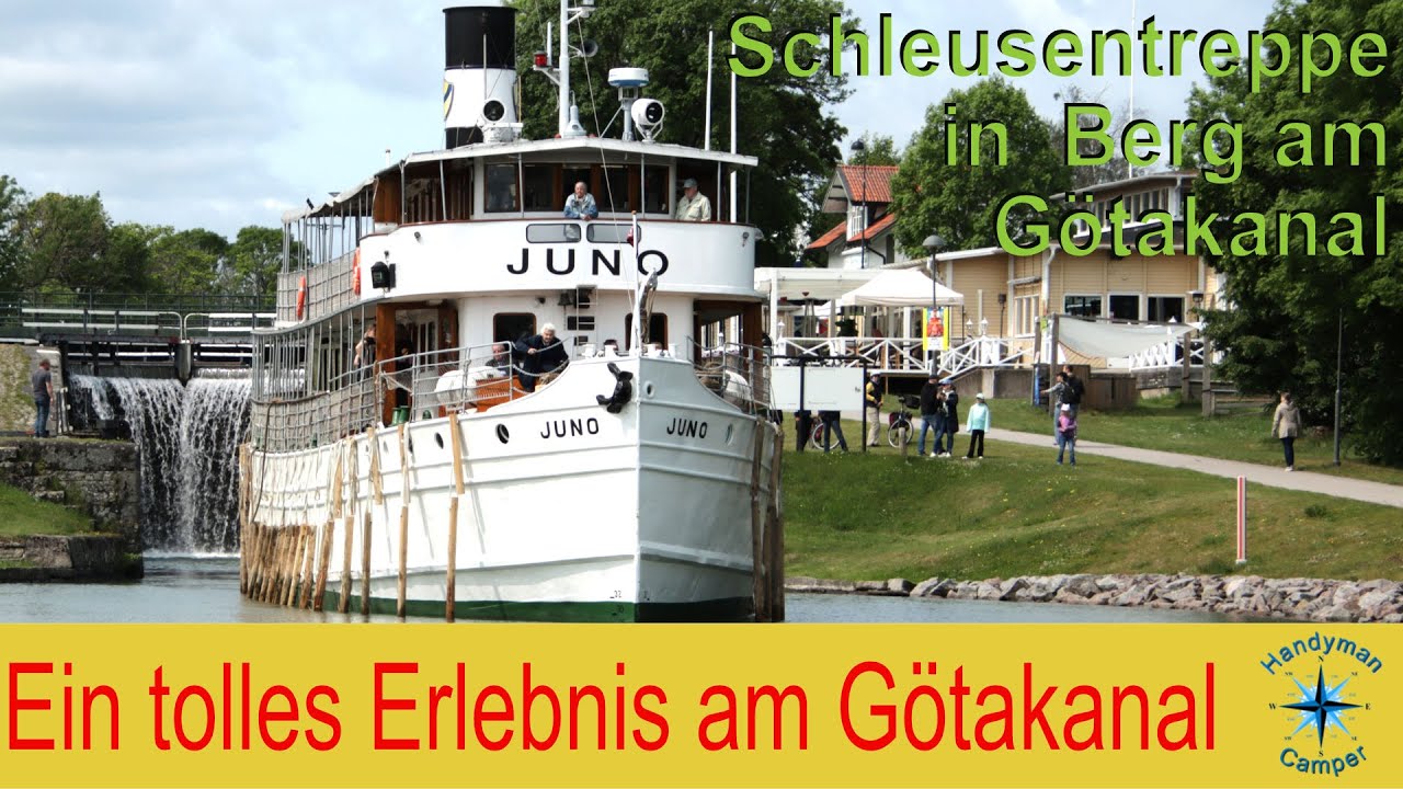 SWE10 Götakanal und die Juno in den Schleusenkammern