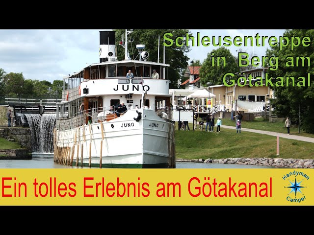 SWE10 Götakanal und die Juno in den Schleusenkammern