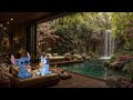 Tranquil Nature Jazz in Forest | Living Room & Lake View With Relaxing Jazz To Relive All Stress