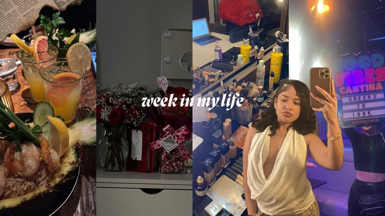 VLOG : Valentine’s Day, Hitting 100k, Celebrating, Getting my makeup done, Açaí bowl, etc