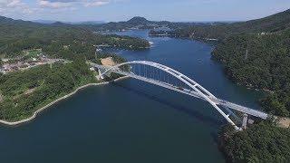 人口減と高齢化に拍車 架橋工事が進む橋