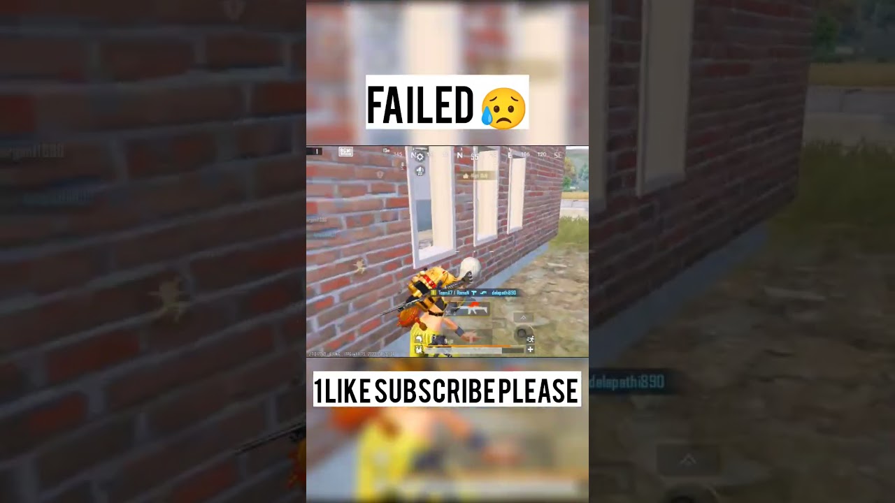 Bgmi 1v4 Clutch Failed 😥|