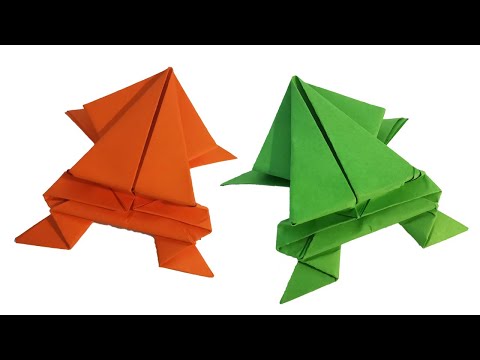 Kağıttan Zıplayan Kurbağa Yapımı, Origami Kurbağa Nasıl Yapılır?