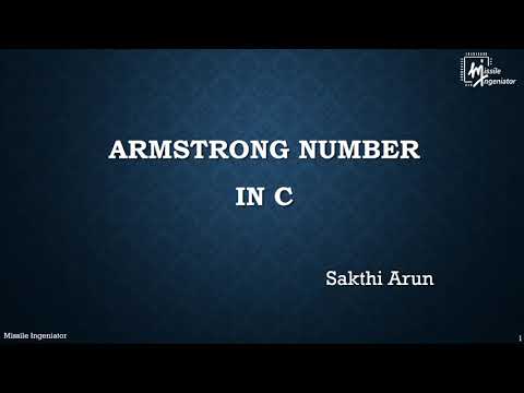 Lesson - 75 | Armstrong number in C | C Tutorial