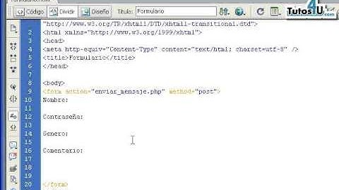 Tutorial 18.- Etiqueta Form para Formularios. Desarrollo de Sitios Web.