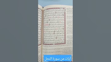 آيات من القرآن الكريم سورة النحل #coran #quran #قران_كريم #قرآن #korean