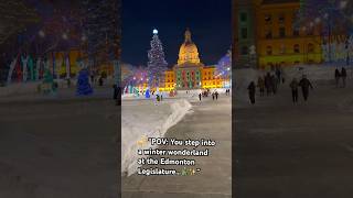 Magical Christmas Lights At Edmonton Parliament House