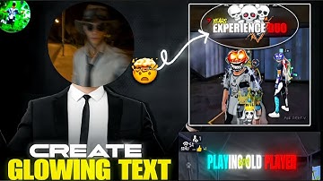 Glowing Text Tutorial 🔥Like @PGL_DRKRAI77 | Free fire red and white text tutorial