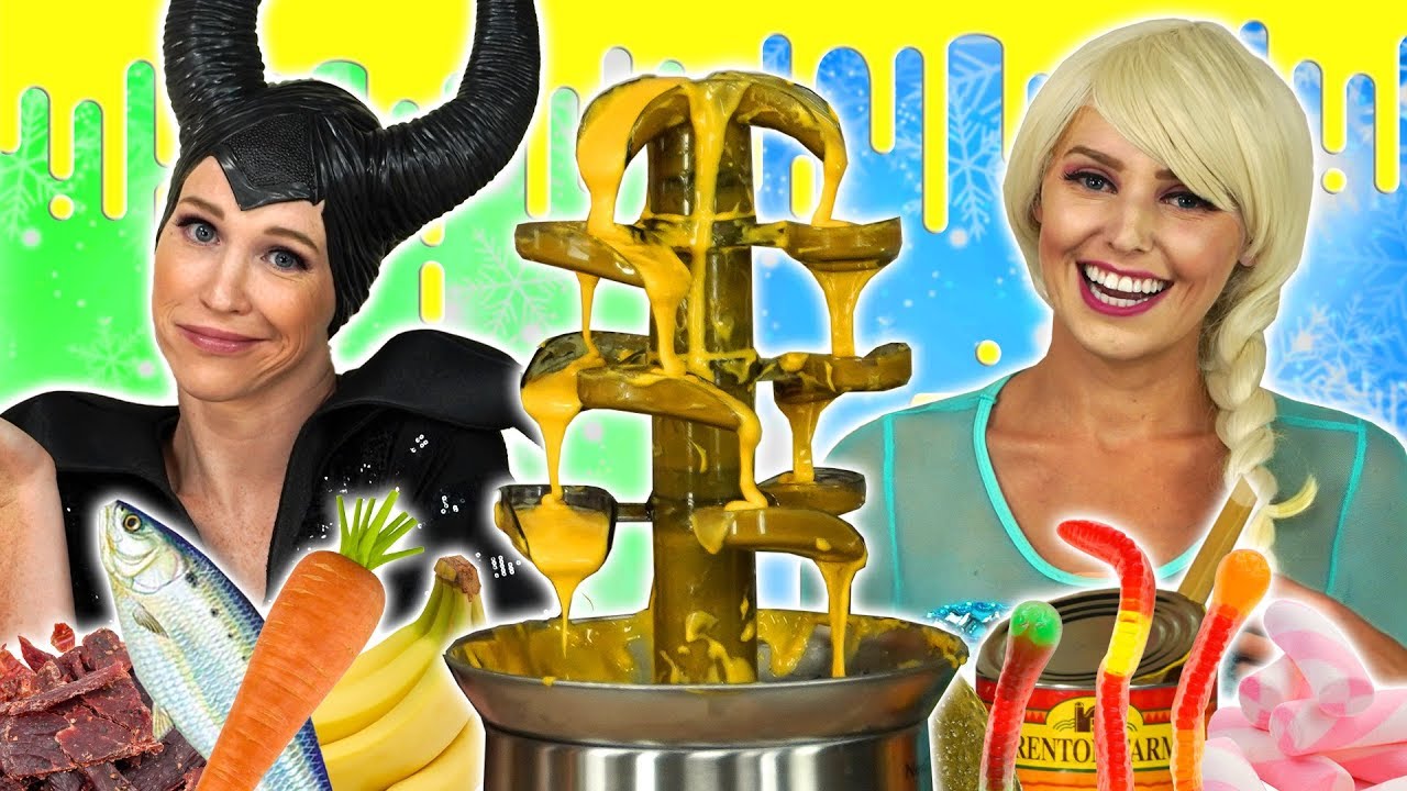 maleficent streaming english MALEFICENT VS ICE QUEEN FONDUE CHALLENGE. (What Food do they have to Eat?) Totally TV Challenge