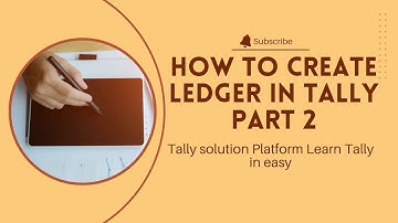 How to Create Ledger in Tally Part 2 #howtocreate #tallyprime #tally #tallyerp9 #tallyknowledge