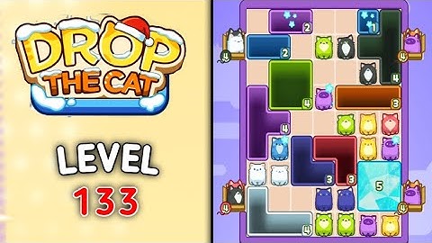Drop the cat level 133 walkthrough solution gameplay