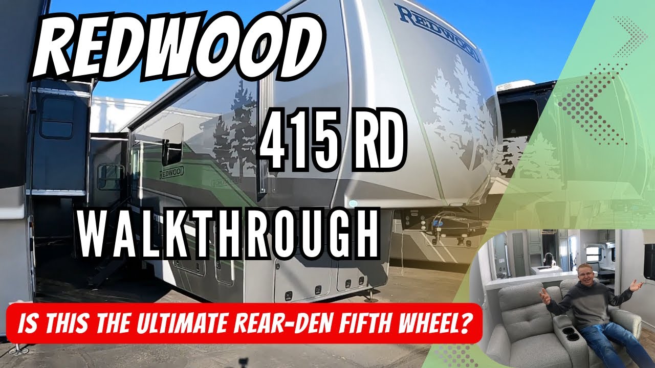 Red Fifth Wheel Rv Redwood 415RD 5th Wheel Walkthrough | Luxury Full-Time RV Living Ready ...