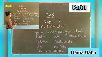 Class 2 E.V.S | Chapter 7 - Our Neighbourhood | Video 1 #Learnwithnaina