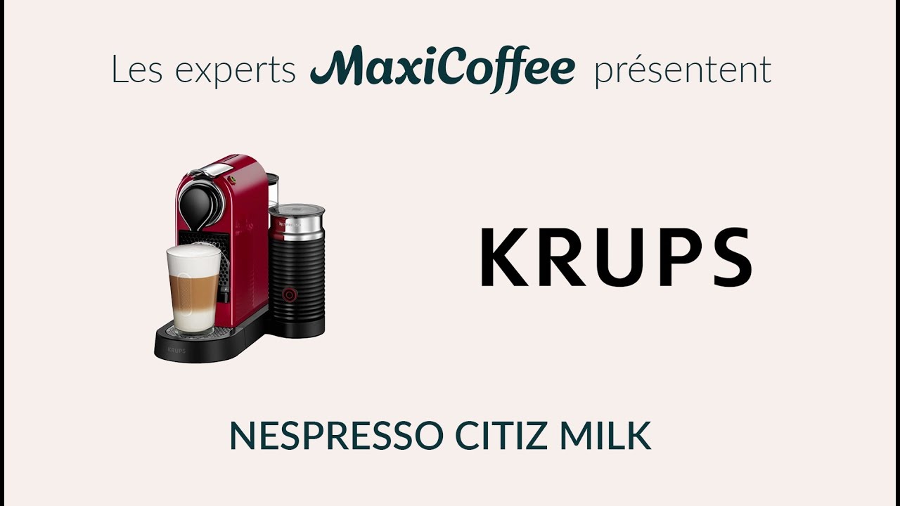 Machine à café nespresso citiz & milk yy4116fd rouge Krups