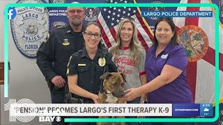 Largo police welcomes their first therapy dog