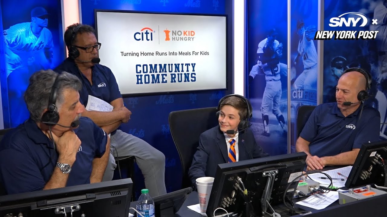 12 year old kidcaster gets opportunity to call the 2nd inning of