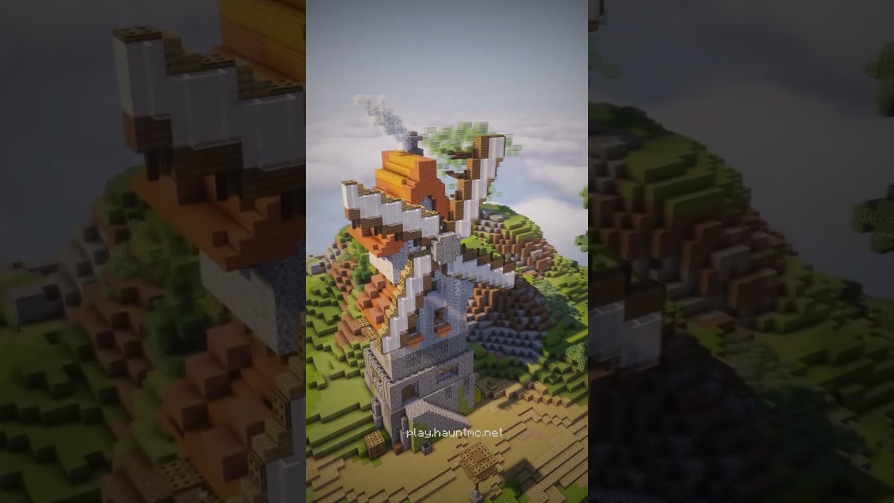 Showcasing builds on this non pay to win minecraft server 